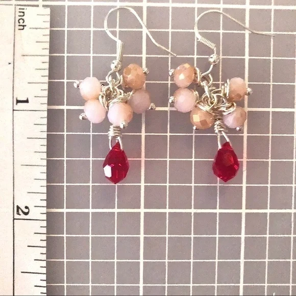 𝅺SWAROVSKI Sterling Silver Earrings Swarovski Briolettes Handcrafted